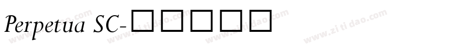 Perpetua SC字体转换